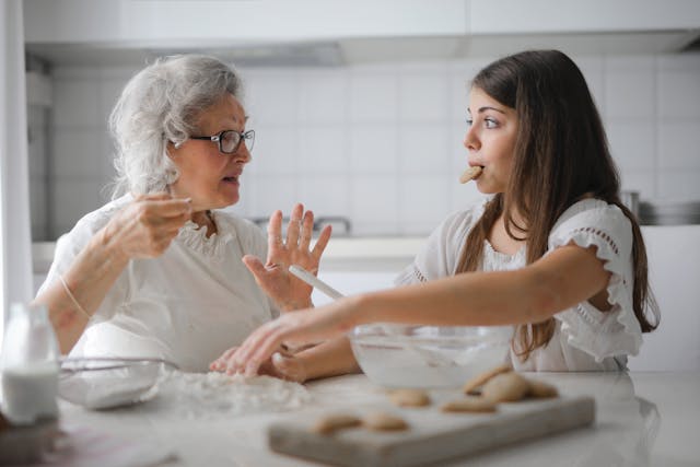 legacy planning, image of senior woman with female child